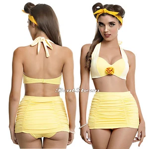 Disney La Bella y la Bestia Bella Traje de Baño Traje de Baño Bikini Top O Falda Parte Inferior - Imagen 1 de 9