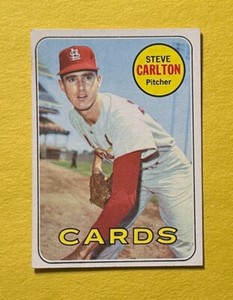 1969 TOPPS STEVE CARLTON #255 CARDINALS HOF