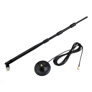 2.4Ghz WiFi 9dbi Antenna RP SMA male for LinksysR Wireless LAN CARD AP - Afbeelding 1 van 4