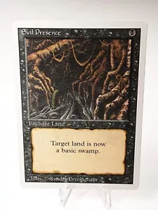 MTG - 3rd Edition - Revised - Evil Presence - Uncommon - LP+ NM - Picture 1 of 2