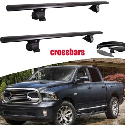 Locked Roof Racks Cross Bars Crossbars Fits for Dodge RAM 1500 2009-2018 Foto 1 de 4