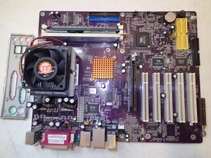 ELITEGROUP L7VTA REV:1.0 S462 AMD Motherboard ATX Mainboard DDR AGP PCI CNR+ CPU - Picture 1 of 7