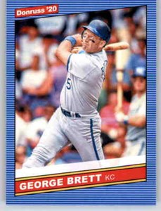 2020 Donruss 1986 Retro George Brett Insert MLB Parallel HOF Royals #229