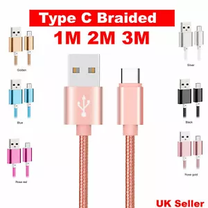 Type C USB-C Data Charging Cable Fast Charger For Samsung Galaxy S8 S9 S10+ Note - Picture 1 of 7