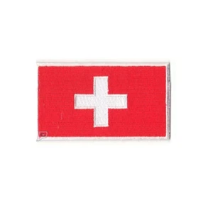 Switzerland Embroidered Country National Flag Iron On Patch Emblem Team - Picture 1 of 1