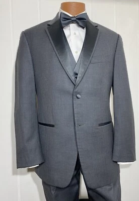 Dark Grey/Charcoal Tuxedo Jacket - Formal, Wedding, Cruise - Image 1 of 4