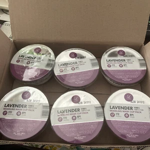 Lindsay Lavender Modeling Mask Cup Soothing, Vitality Pack Of Six - New Lot - Picture 1 of 7