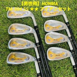 HONMA GOLF TM-504 8pcs Iron Set 5-11/SW Flex-R 2STAR ARMRQ 8 56 No H/C F/S - Picture 1 of 9