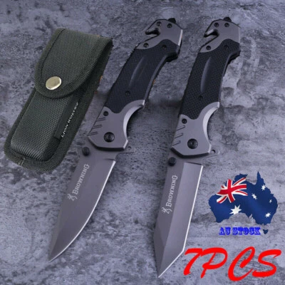 099# Browning Folding Knife Tactics Survival Pocket Knives Camping Hunting  - image 1 of 4