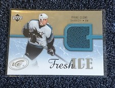 2005-06 Upper Deck Ice Fresh Ice Jersey #FI-RC Ryan Clowe RC San Jose Sharks 
