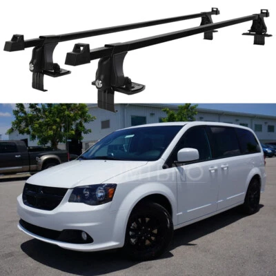 Portaequipajes de carga con barra transversal de techo para Dodge Grand Caravan 54" con bloqueo Foto 1 de 4