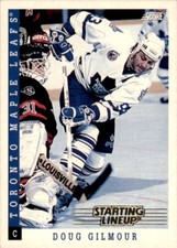 1994 Kenner Starting Lineup Card Doug Gilmour Toronto Maple Leafs