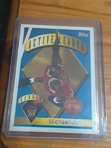 Tarjeta de baloncesto Michael Jordan 1995-1996 Topps Active Leaders #1 - Imagen 1 de 2