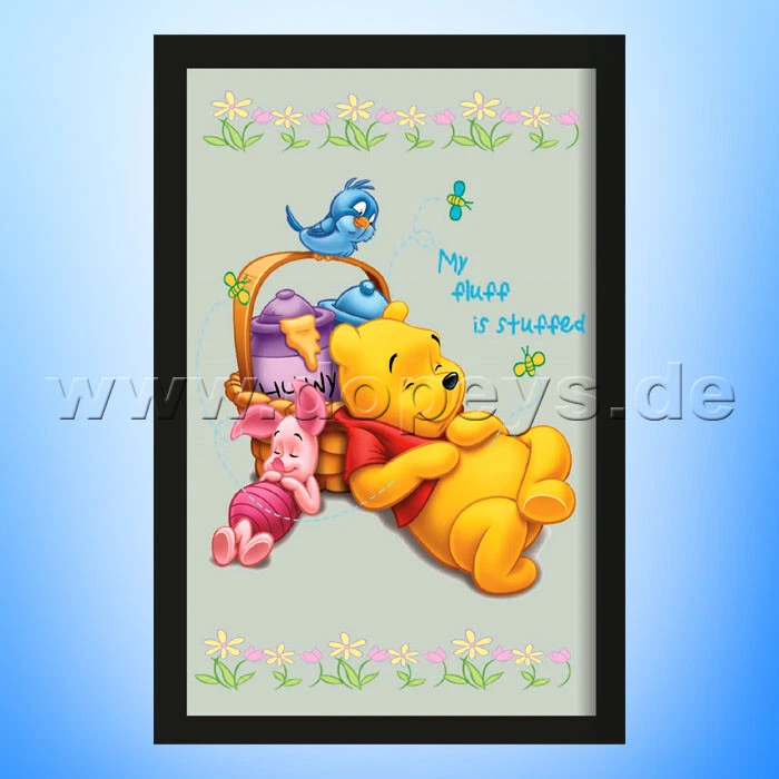 Disney Wandspiegel / Motivspiegel - Winnie Puuh & Ferkel "Honigschläfchen" - Bild 1 von 1