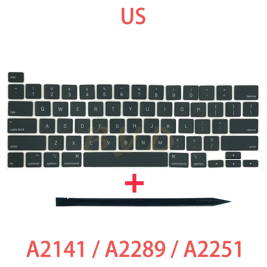 New US Keys Keycaps For Macbook Pro Retina 13" 16" A2141 A2289 A2251 2019 2010 - Image 1 of 3