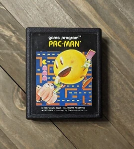 RARE Atari 2600 Corp PAC MAN Game Cartridge Pacman 1987 Cleaned Authentic VG - Picture 1 of 4
