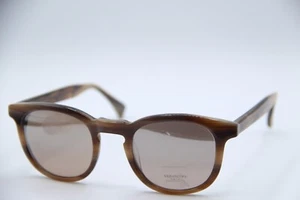 NEW VERA WANG V471 HN BROWN HORN MIRRORED AUTHENTIC FRAMES SUNGLASSES 48-23 - Picture 1 of 4