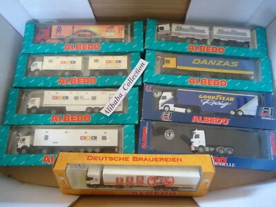 Lotto 9 Camion Albedo 1:87 1/87e Ho Camion Rimorchio C Treno Giocattolo - Immagine 1 di 3