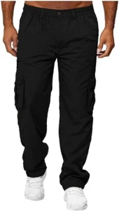 Mens Cargo Trousers Stylish Jogger Work Lightweight Tactical Size XXL - Picture 1 of 4