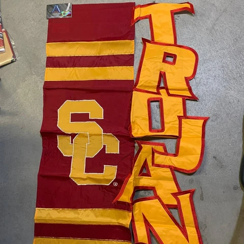 USC Trojans NCAA Flag Only 28x44 Team Sports America Applique Flag Banner Cover