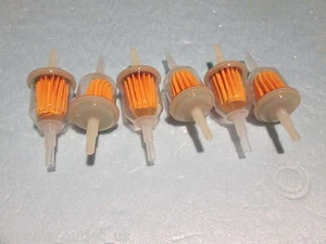 6er-Pack Kraftstofffilter passen diverse kleine Benzinmotoren mit 1/4"" und 5/16"" ID-Leitungen - Bild 1 von 12