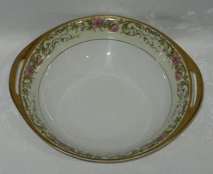 Vintage Haviland PORTLAND Limoges France Pink Flowers 9" Vegetable Serving Bowl - Picture 1 of 7