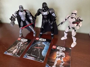 LEGO Star Wars Buildable Figures 75111 75118 75114 Set With Books Complete Nice - Picture 1 of 1