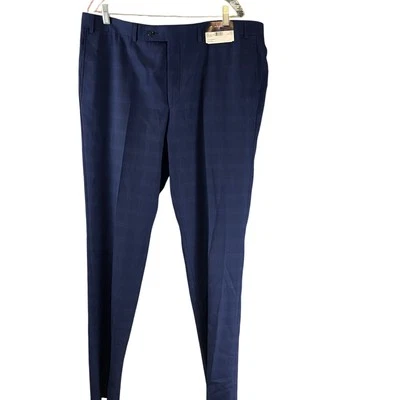 Pantalones Jack Victor Echo CT 100 % Lana JVE Slim Pick Azul Nuevos con Etiquetas Talla 40R Foto 1 de 4