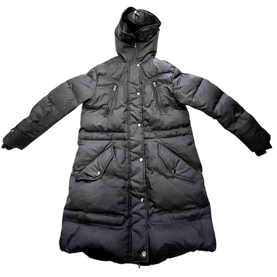 Diesel Hooded Coat Jacket - Size: XS - Dark  Blue Gray - Nylon - Image 1 of 4