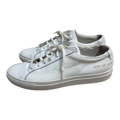 Zapatillas Mujer Common Projects Aquiles Bajo Cuero Blanco Talla 9 Hechas en Italia Foto 1 de 4