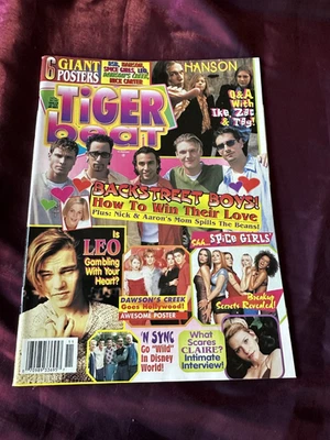 TIGER BEAT MAGAZINE November 1998 Leo Backstreet Boys Hanson Spice Dawson N Sync - Image 1 of 4