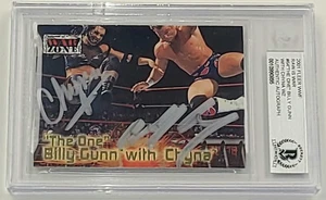 2001 Fleer WWF Chyna & Billy Gunn Dual Auto Card BAS Slabbed – Raw is War WWE - Picture 1 of 5