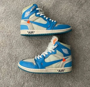 Nike Air Jordan Retro 1 High OG Off White UNC 2018 Größe 10 Authentic Basketball  - Bild 1 von 9