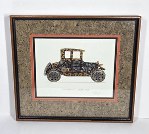 Vtg Watch Parts Art Signed Wes Ketttelkamp Chevrolet Coupe 1919 Omega Watch Co - Picture 1 of 11