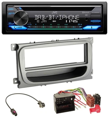 JVC Bluetooth MP3 USB DAB CD Autoradio für Ford Focus Galaxy C-Max ab 2007 silbe - Bild 1 von 4