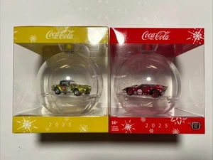 2X M2 Machines Ornament - Coca-Cola Ford Shelby Cobra + 1966 Ford GT40 MKIII - Picture 1 of 7