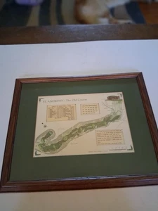 Print Of St Andrew's The Old Course Framed 12.5"x 15.5" Wood Frame - Picture 1 of 16