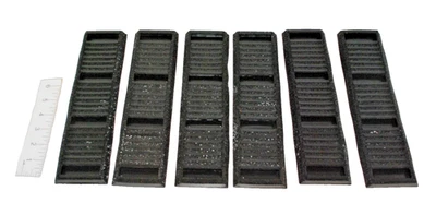 6 Pieces American Flyer S Gauge Narrow Tie Straight Rubber Roadbed - Image 1 of 3