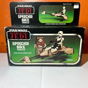 Speeder Bike Vehicle Star Wars ROTJ 1983 Kenner Vehicle NEW MISB SEALED - Picture 1 of 8