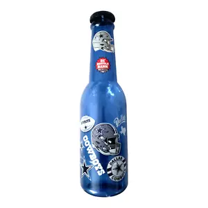 Dallas Cowboys NFL Jumbo 21" Team Color Blue Collage Bottle Savings Coin Bank - Picture 1 of 6