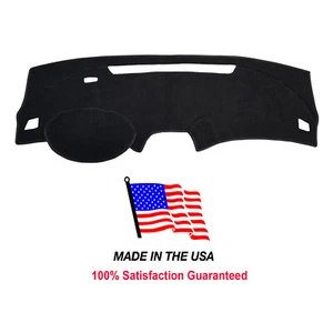 Black Carpet Dash Cover Compatible w/ Chevy Malibu 2013-15 w/ Collision Warning - Picture 1 of 11