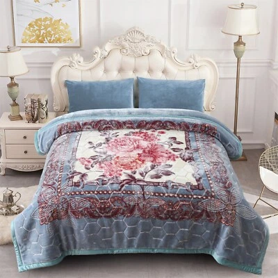 Manta Reversible Pesada Diseño 2 Patrones Súper Suave Cálida Para Invierno Regalo King Foto 1 de 4