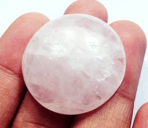 Cuarzo Rosa 100% Natural 72.70 Ct Cabujón Piedra Suelta Certificada - Picture 1 of 6
