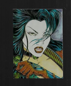 Shi All-Chromium Comic Images - 1995 MagnaChrome Card M2 Billy Tucci - Foto 1 di 2