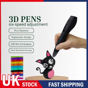 High Precision 3D Printing Pen with LCD Display and Adjustable 6 Speed - Picture 1 of 14