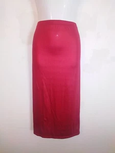 Bnwt Kim & Co Cardinal Red Elasticated Waist Knee Length Skirt Size XXXL - Picture 1 of 9