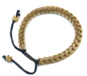 Bracelet Real Natural Snake Spine Men Man Mens 8 inch Adjustable - Picture 1 of 2