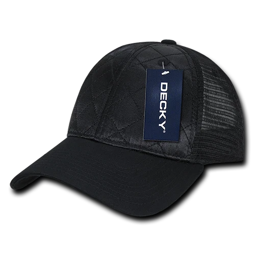 Decky 6 Panel Low Profile Structured Quilted Trucker - 1142 Foto 1 de 1