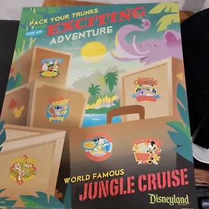 Prendedor de fondo Disney Jungle Cruise Adventure TABLERO DE MAPAS Ilustración para marco - Imagen 1 de 6