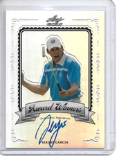 2011 Leaf Metal Golf SERGIO GARCIA SILVER REFRACTOR AWARD WINNERS AUTO #43/50!